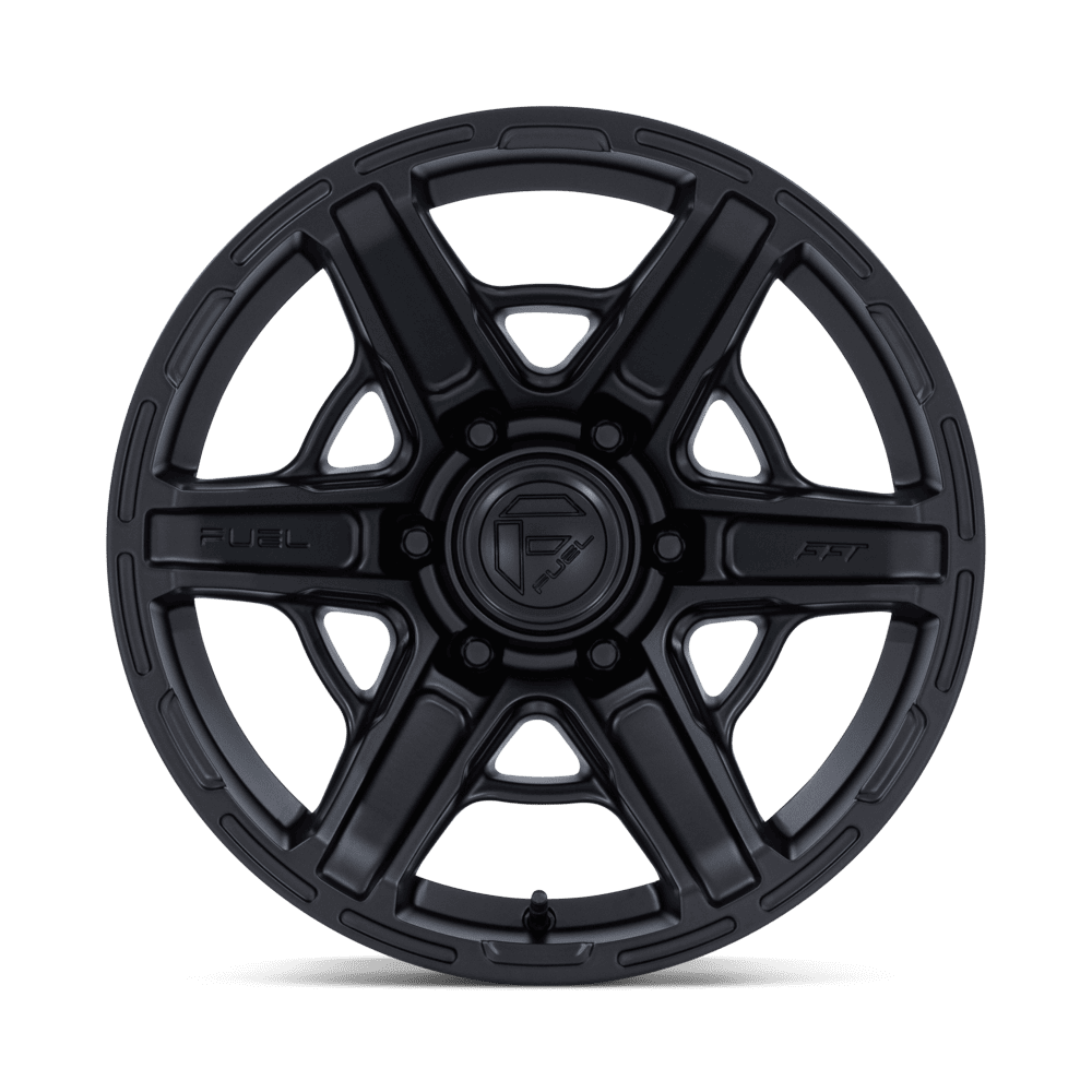 Fuel Wheels | GAMBIT Front View Black