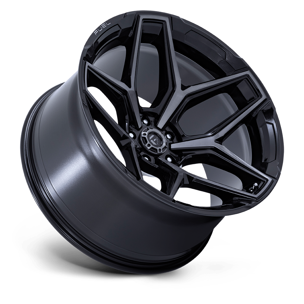 Fuel Wheels | FLUX Front View Black