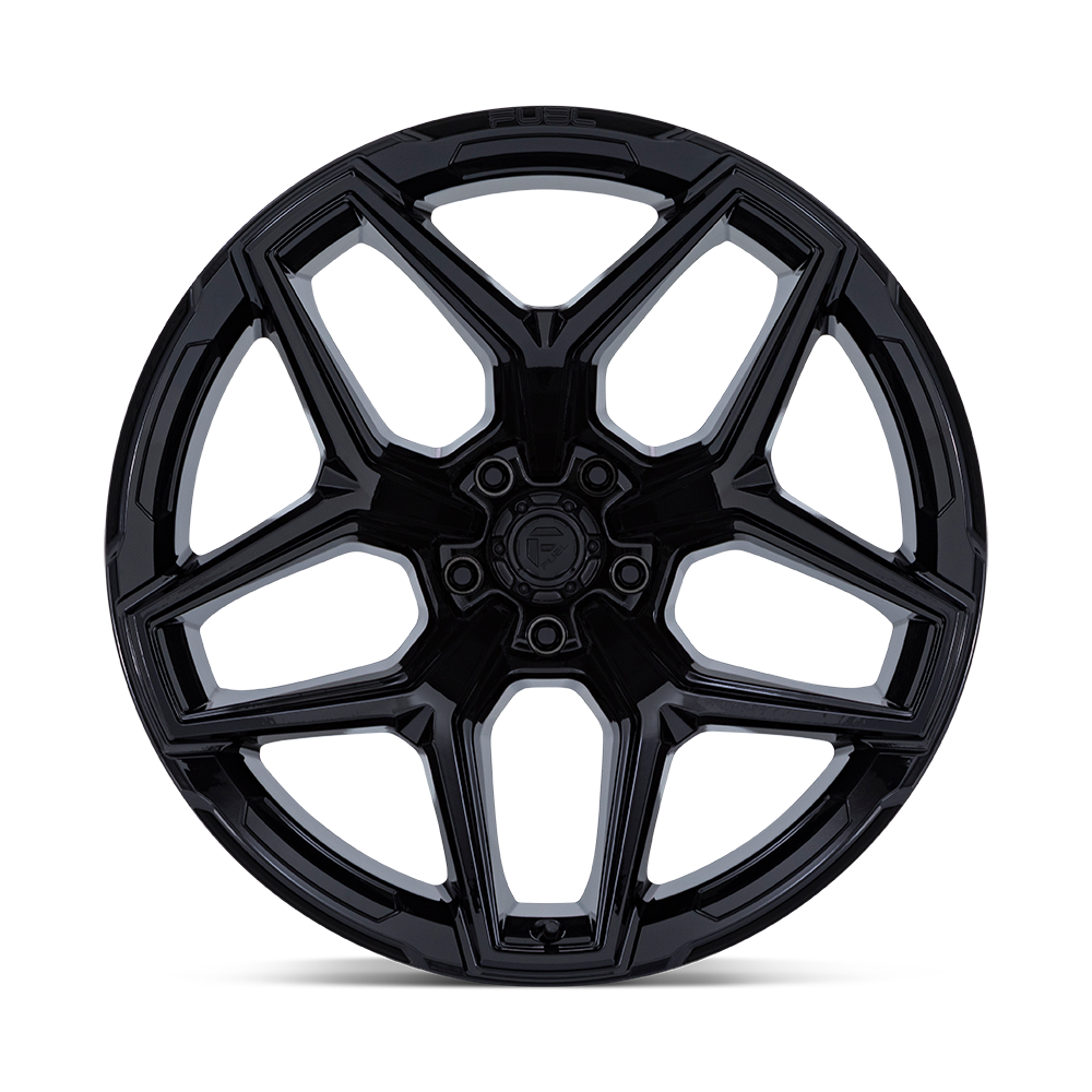 Fuel Wheels | FLUX Front View Black