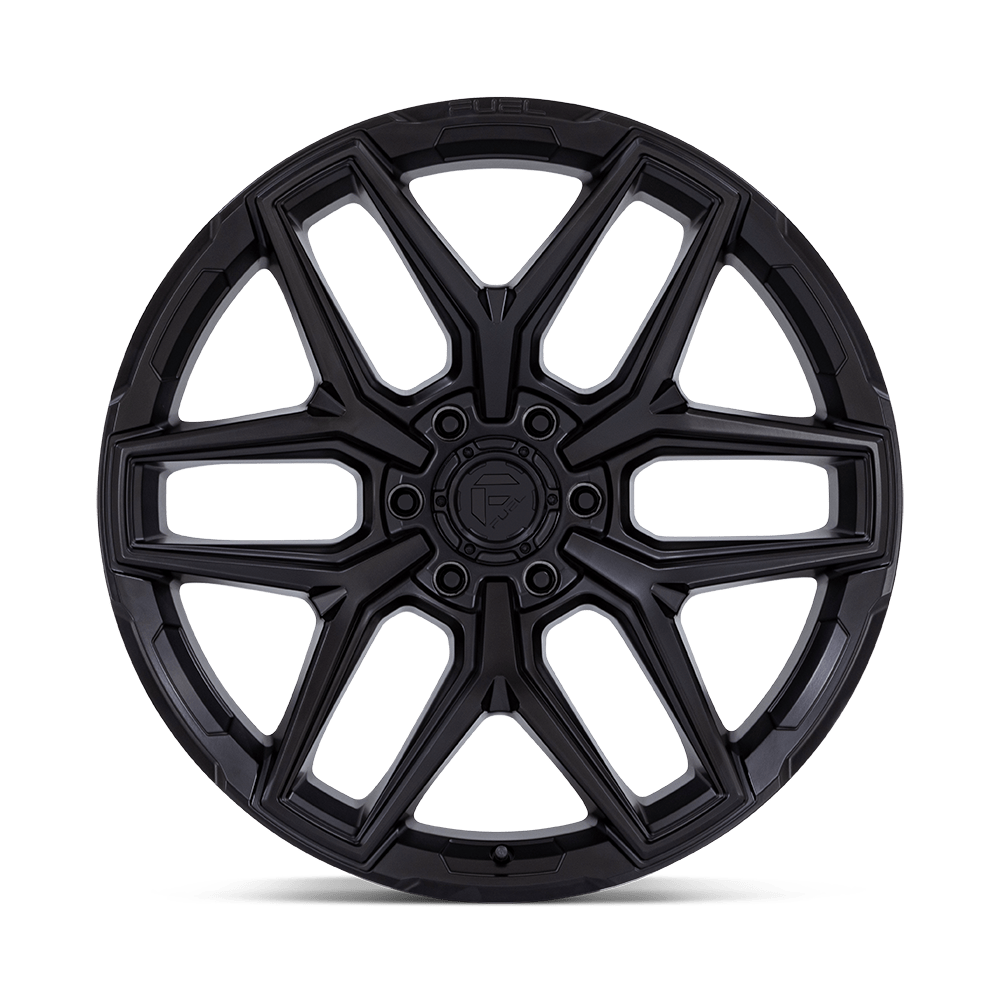 Fuel Wheels | FLUX Front View Black