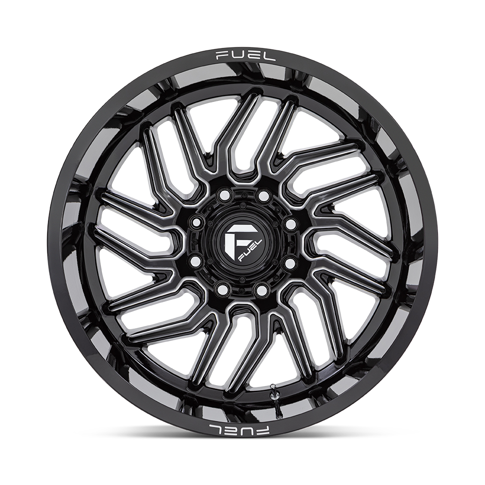 Fuel Wheels | HURRICANE Front View Black