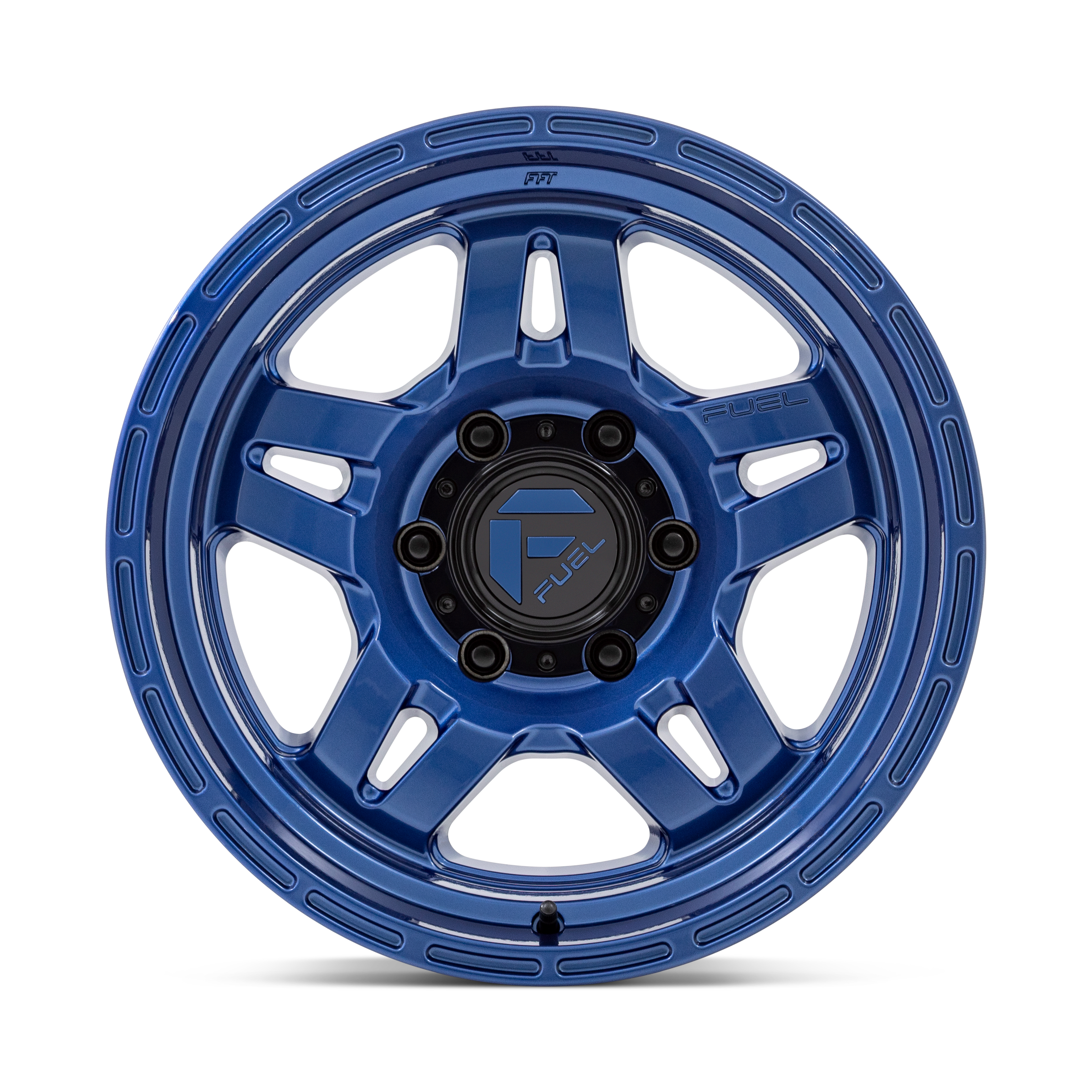 Fuel Wheels | OXIDE Front View Blue