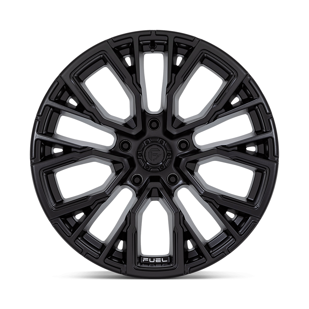Fuel Wheels | REBAR Front View Black