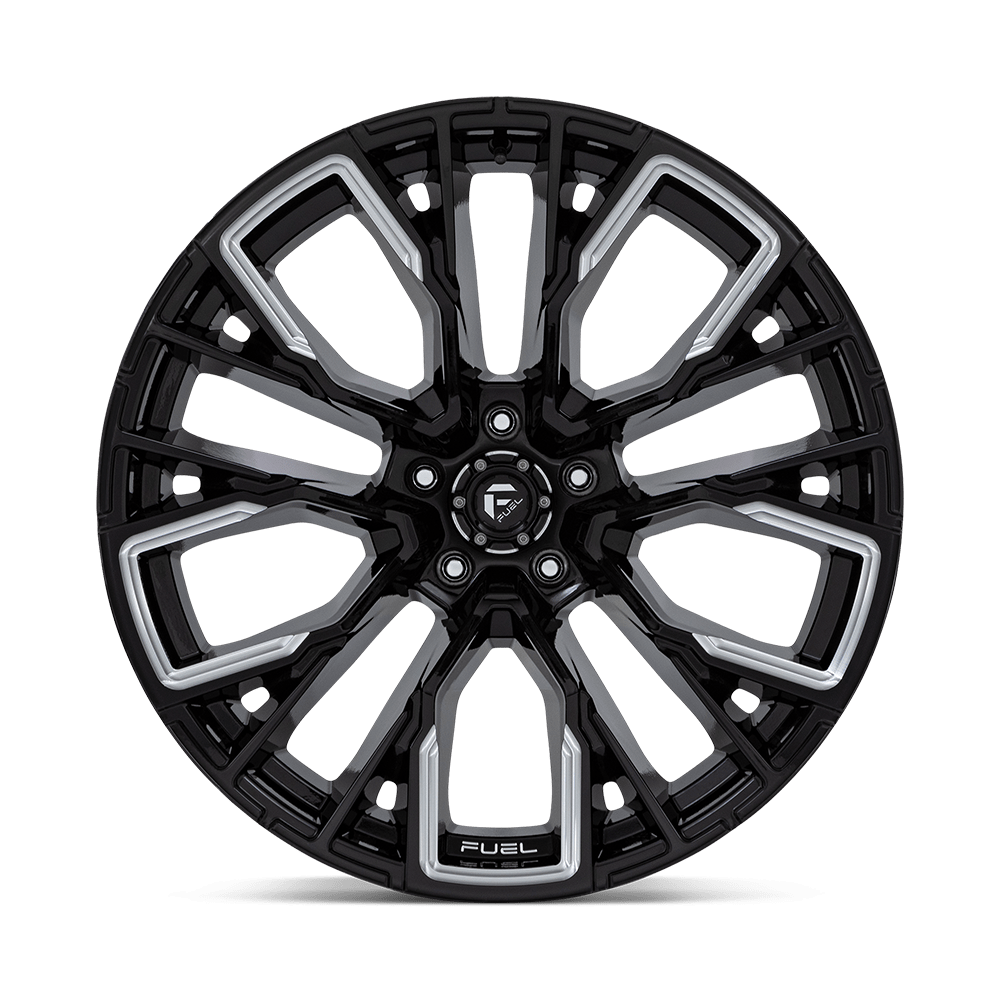 Fuel Wheels | REBAR Front View Black