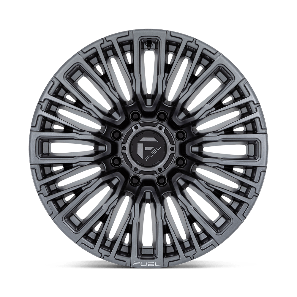 Fuel Wheels | REBAR Front View Grey