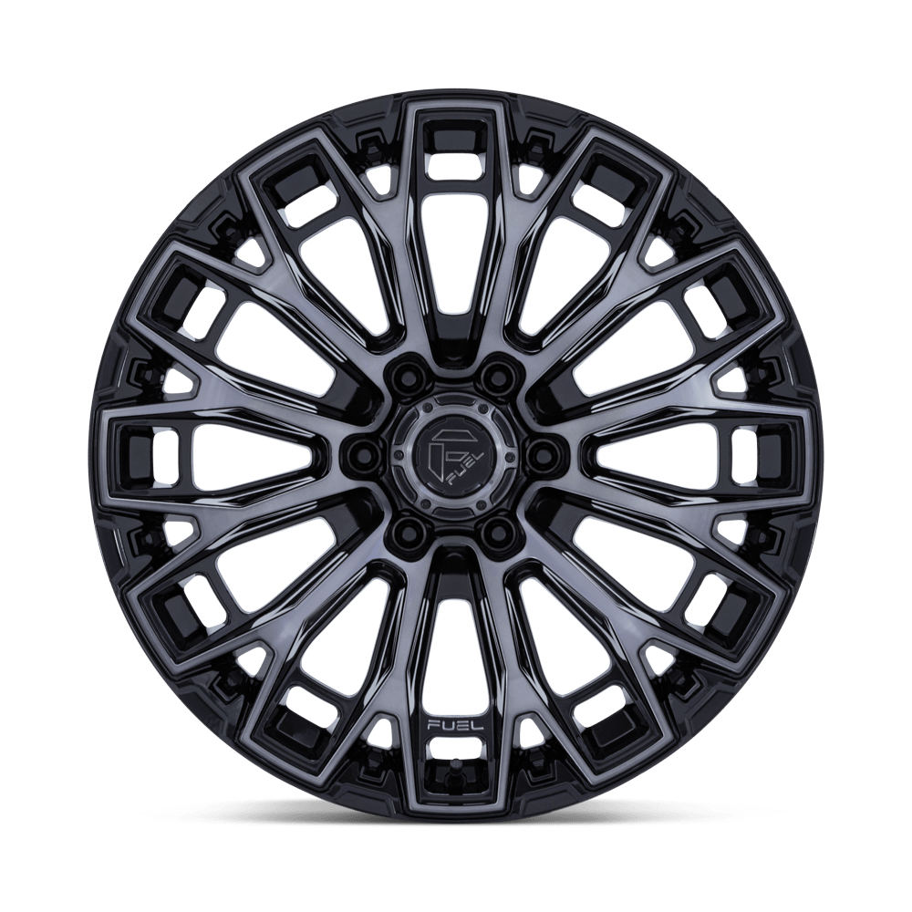 Fuel Wheels | TRAX Front View Black