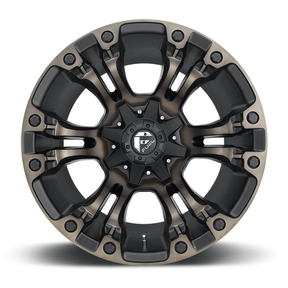 Fuel Wheels | VAPOR Front View Black