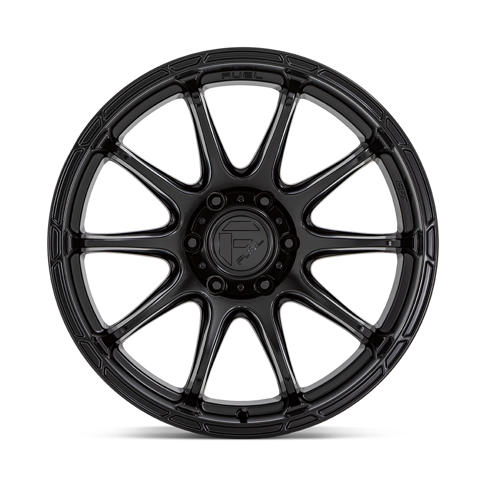 Fuel Wheels | VARIANT Front View Black