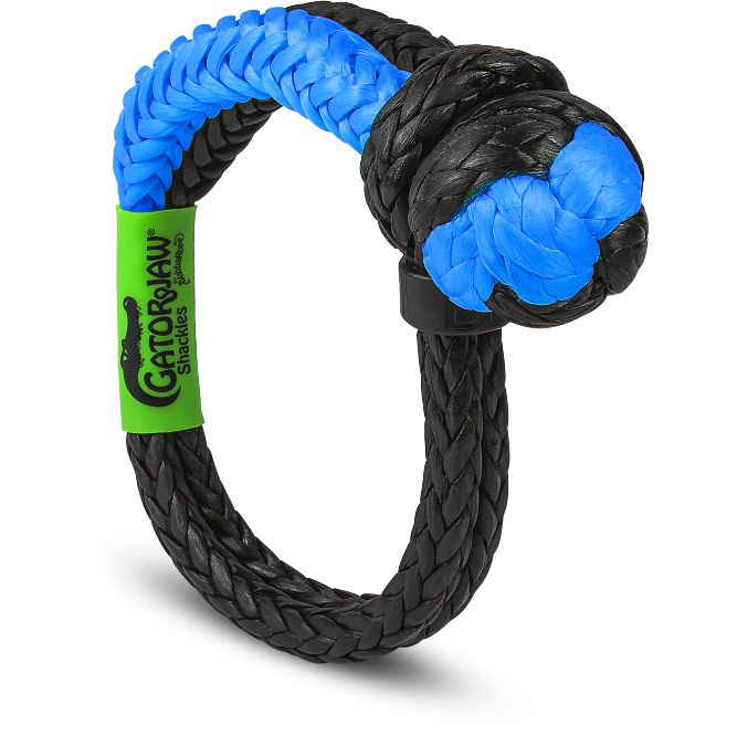 1/2" NexGen PRO Gator-Jaw® Synthetic Soft Shackle - Blue and Black Display 