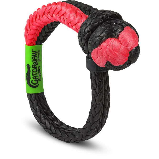 1/2" NexGen PRO Gator-Jaw® Synthetic Soft Shackle - Red and Black Display 