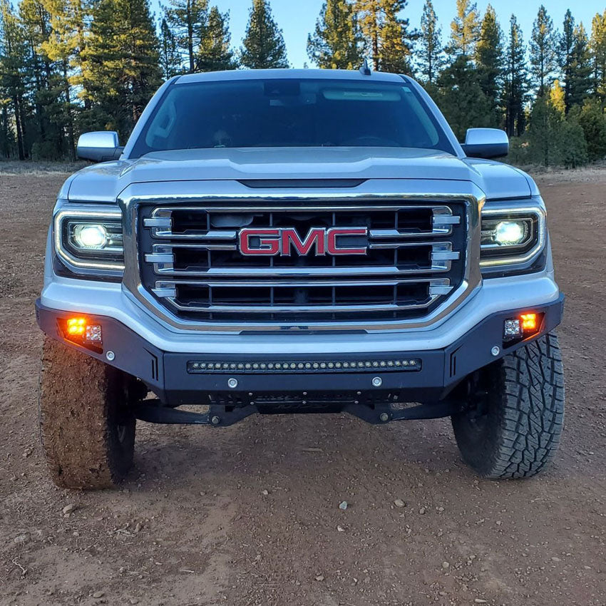 2016-2018 GMC SIERRA 1500 OCTANE FRONT WINCH BUMPER Front View