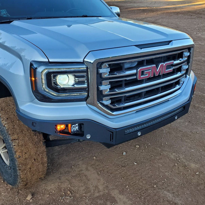 2016-2018 GMC SIERRA 1500 OCTANE FRONT WINCH BUMPER Front View