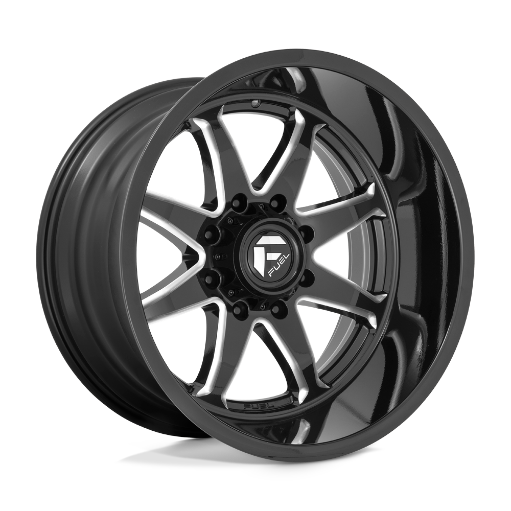 Fuel Wheels | HAMMER Front View Black