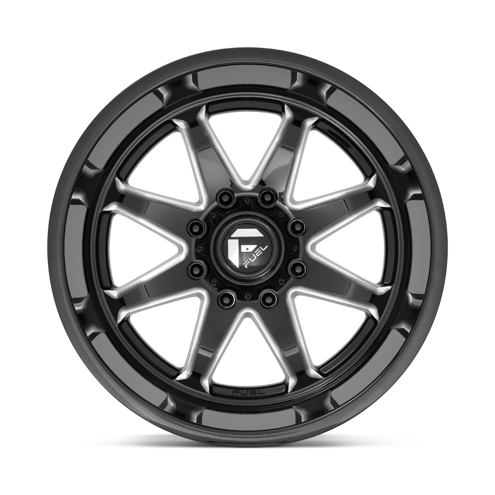 Fuel Wheels | HAMMER Front View Black