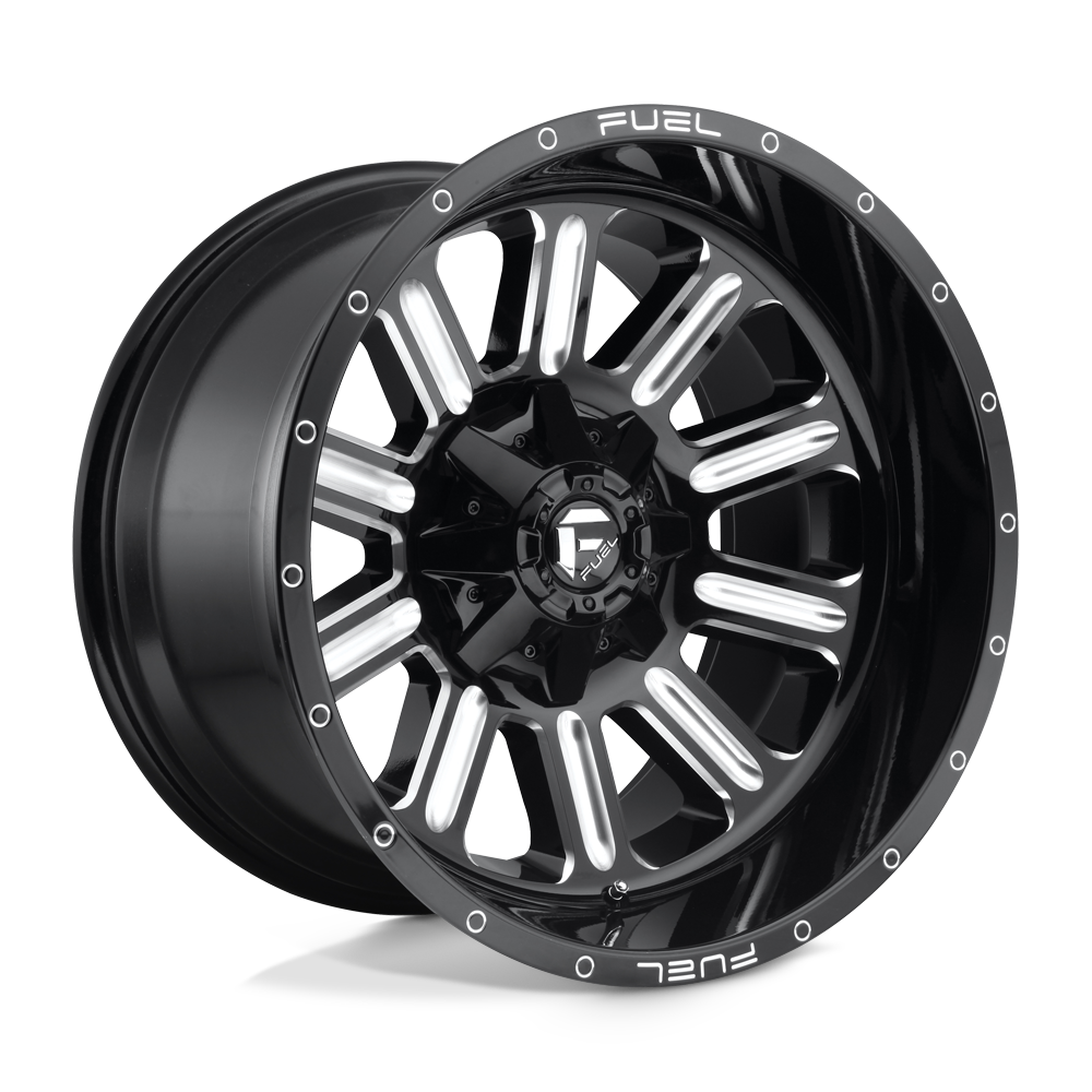 Fuel Wheels | HARDLINE Front View Black