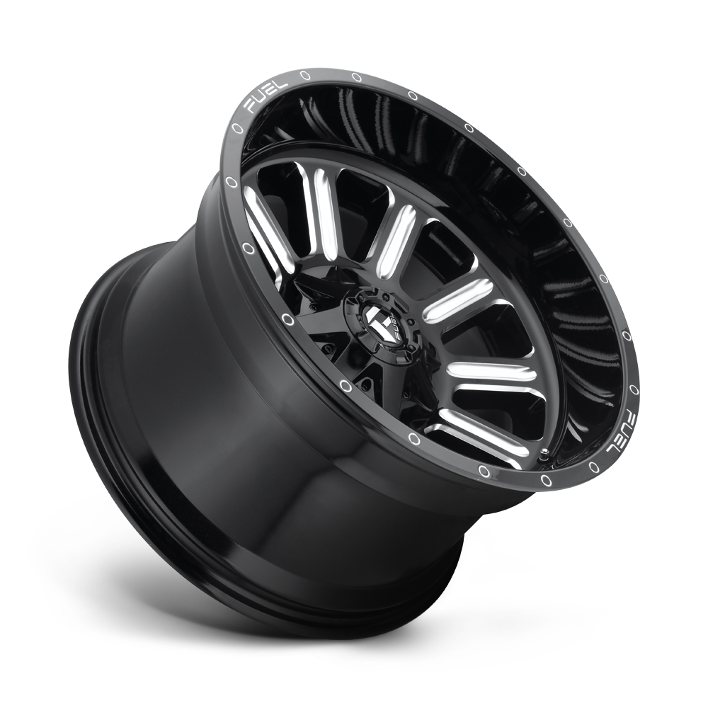 Fuel Wheels | HARDLINE Front View Black