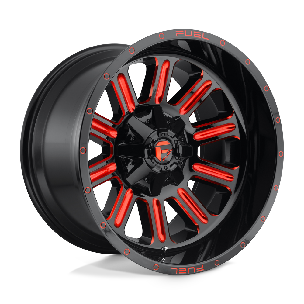 Fuel Wheels | HARDLINE Front View Red