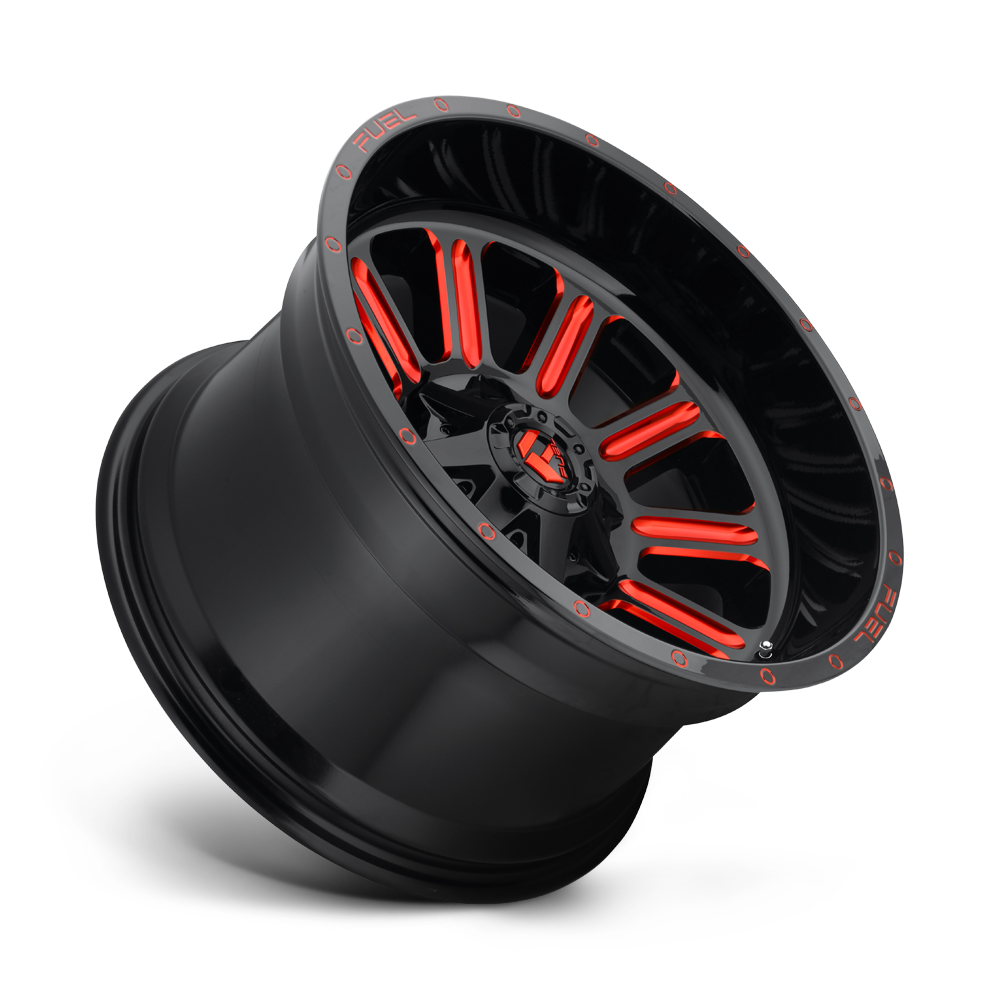 Fuel Wheels | HARDLINE Front View Red