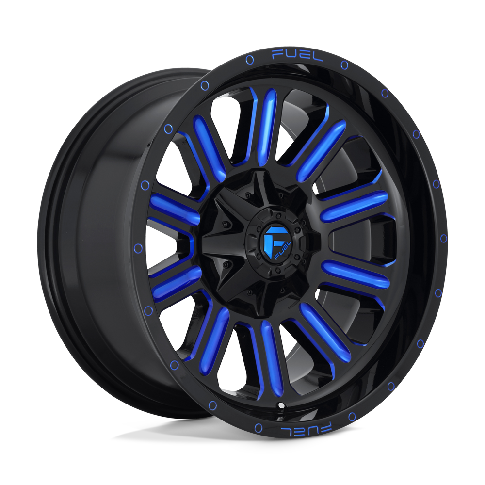 Fuel Wheels | HARDLINE Front View Blue