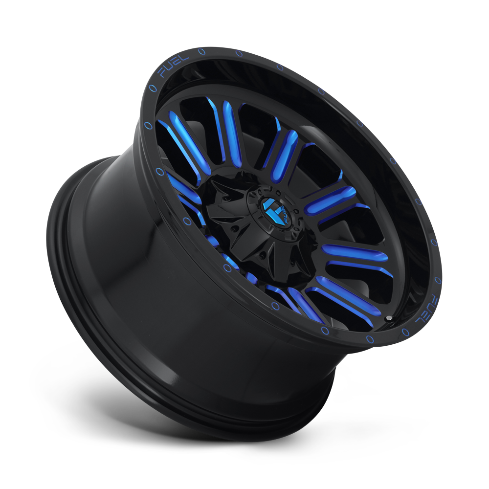 Fuel Wheels | HARDLINE Front View Blue