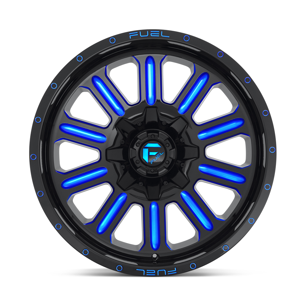 Fuel Wheels | HARDLINE Front View Blue