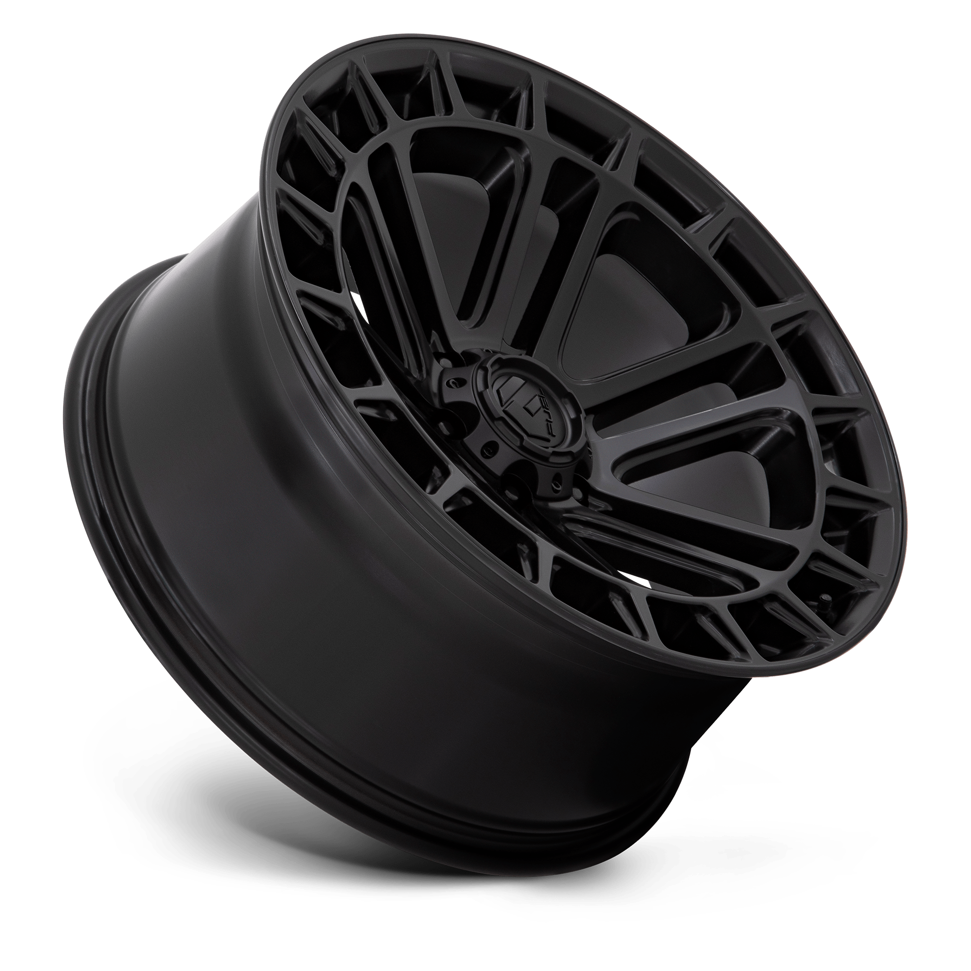 Fuel Wheels | HEATER Front View Black