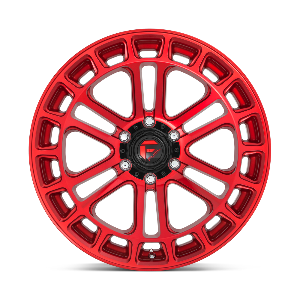 Fuel Wheels | HEATER Front View Red