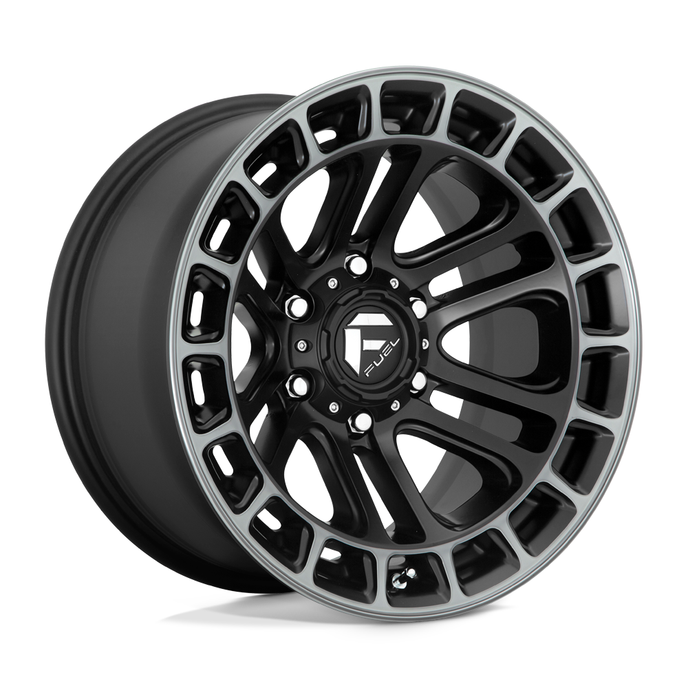 Fuel Wheels | HEATER Front View Black