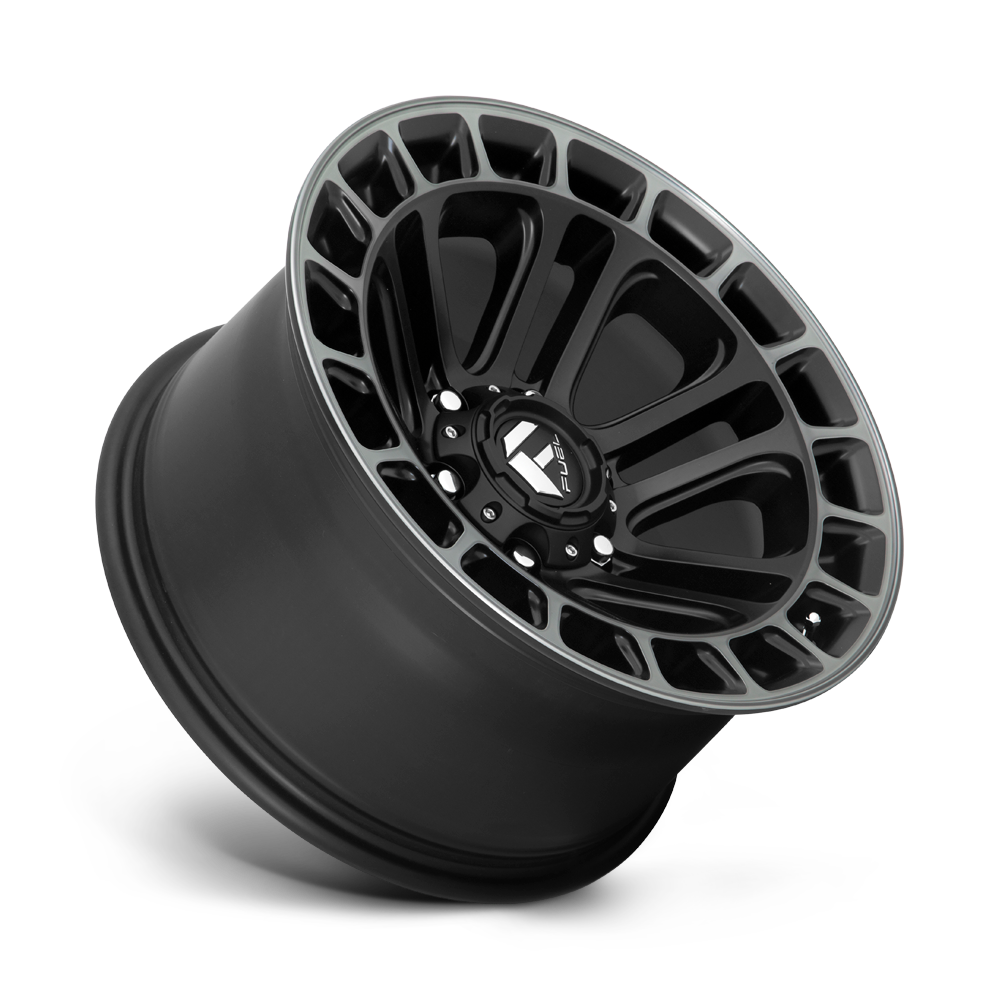 Fuel Wheels | HEATER Front View Black