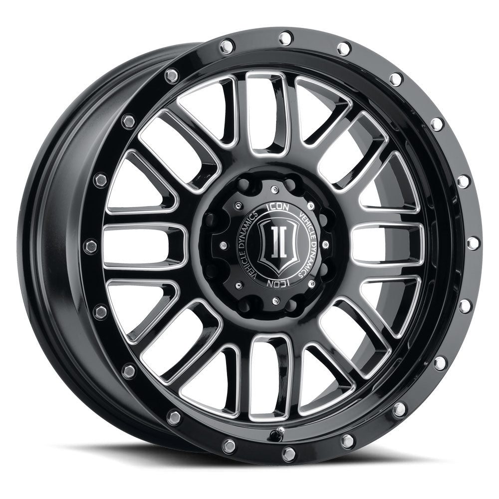 ICON ALLOYS | Alpha / Gloss Black with Milled Spoke