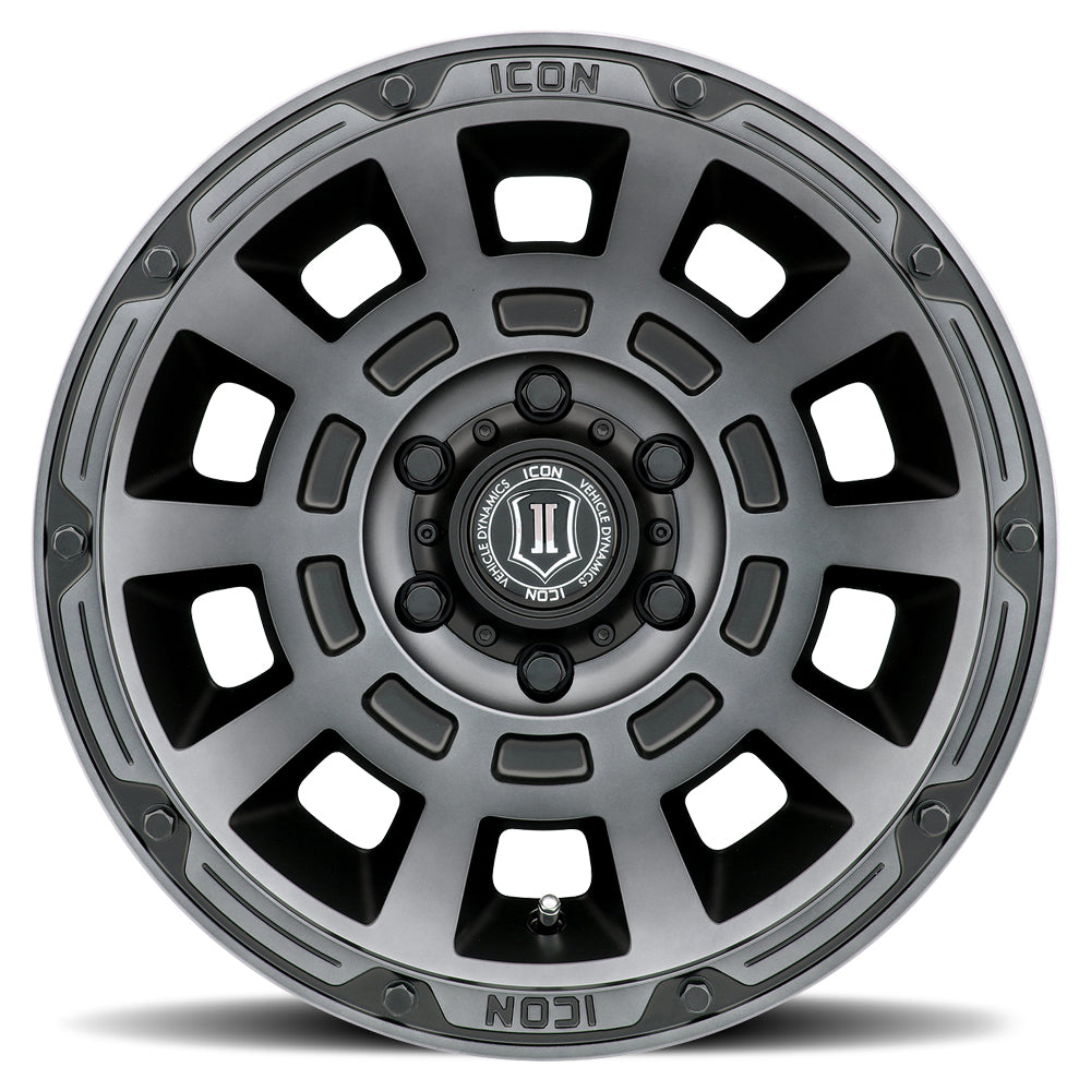 ICON Alloys | Thrust Front View Grey