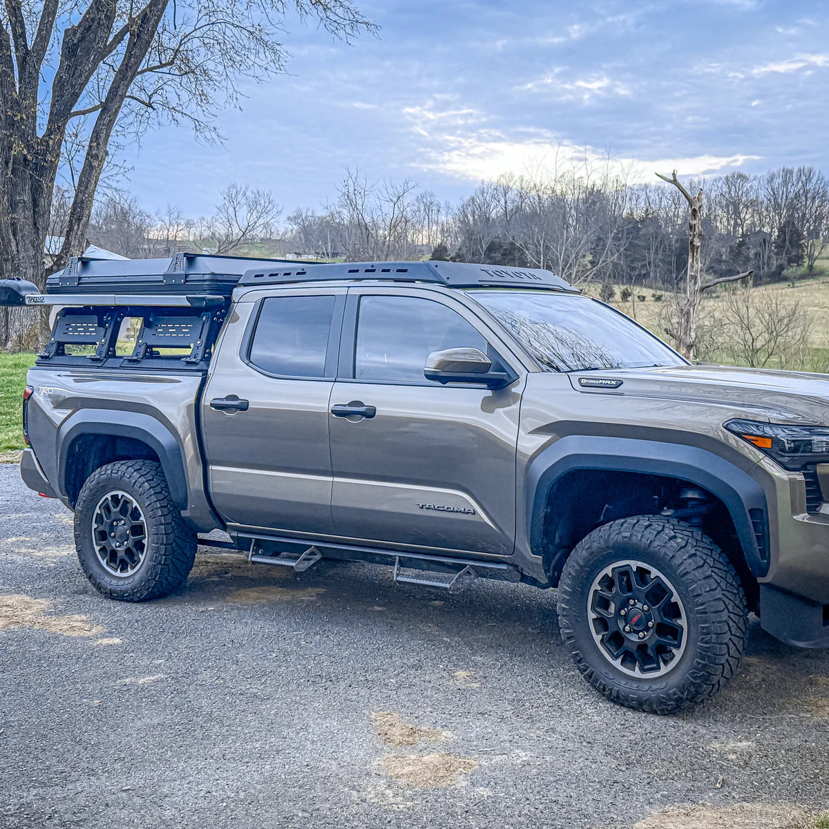 THORAX BED RACK SYSTEM- FITS DIAMOND BACK COVERS 2024-2025 TACOMA Front View