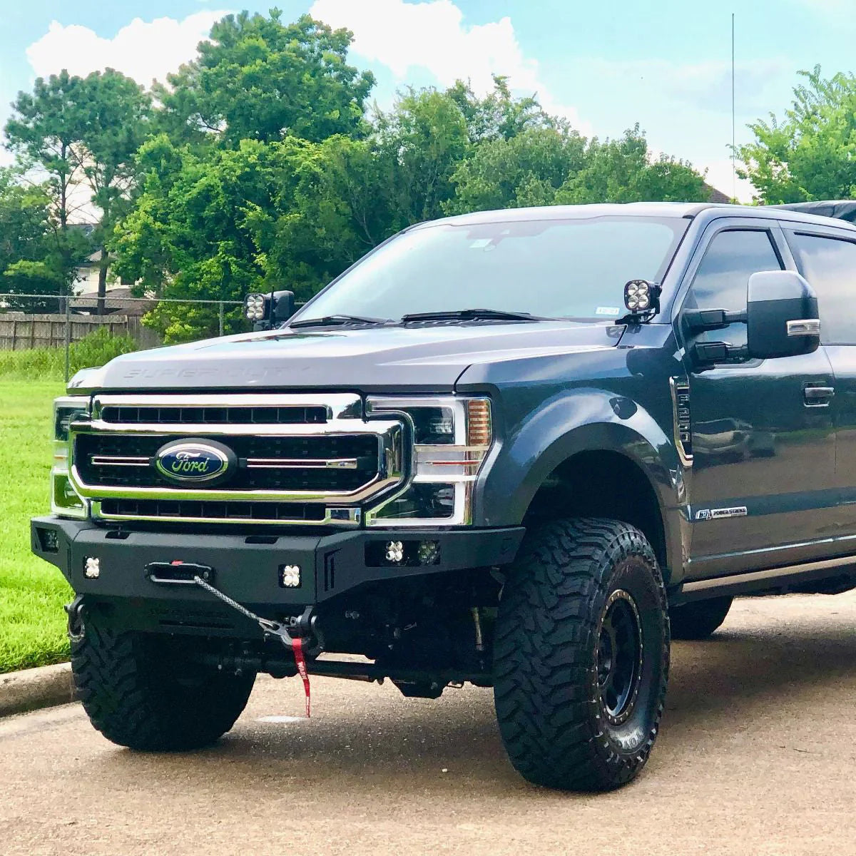 2017-2022 FORD SUPERDUTY F250/F350 OCTANE SERIES FRONT WINCH BUMPER Front View