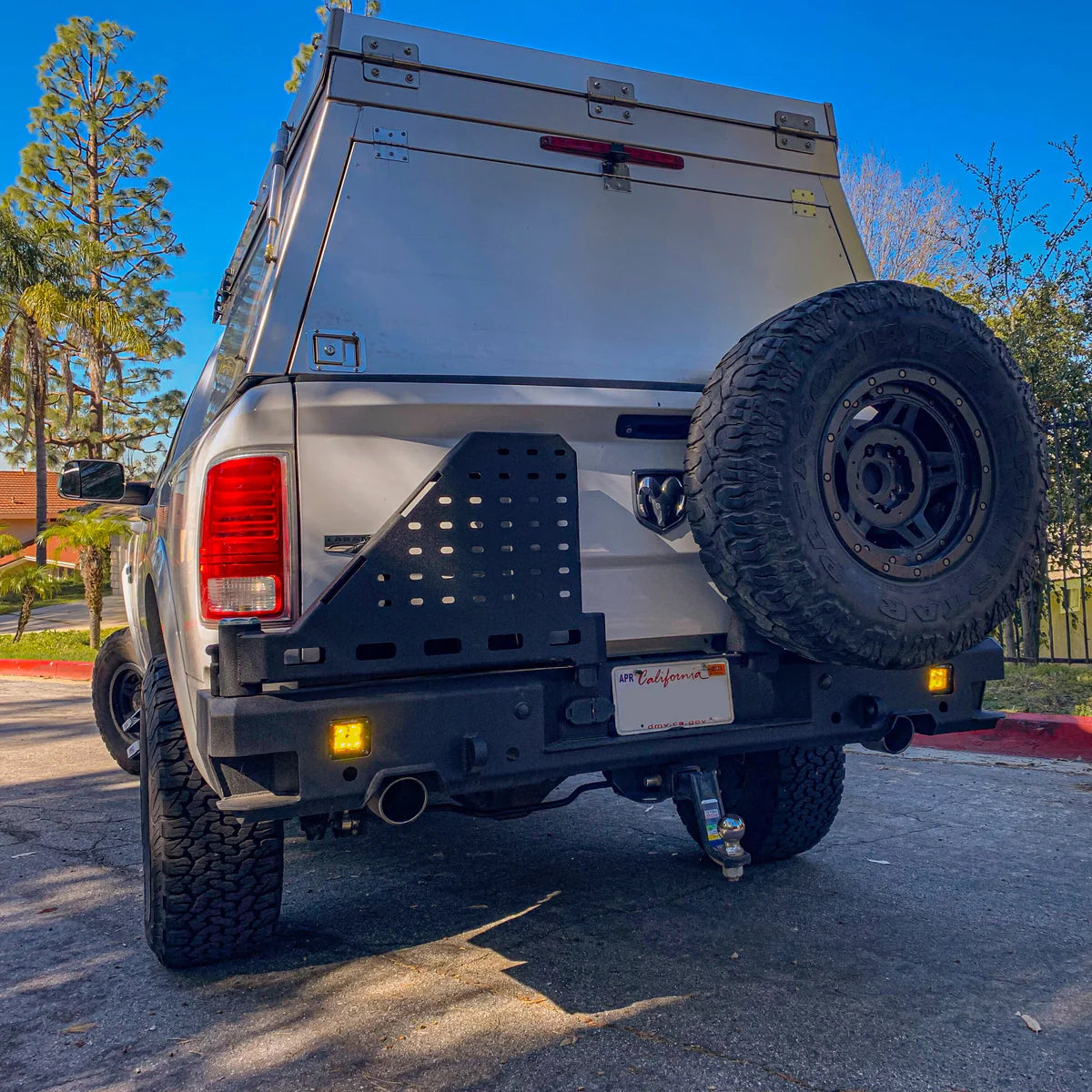 2009-2018 RAM 1500 OCTANE DUAL SWING OUT REAR BUMPER Front View