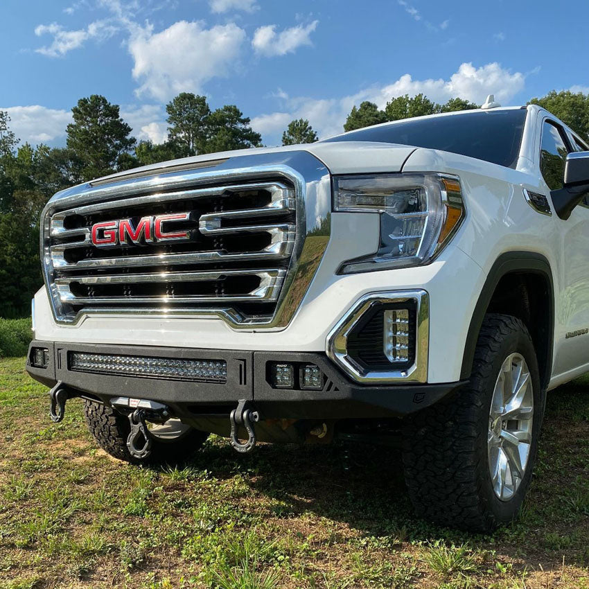 2019-2021 GMC SIERRA 1500 OCTANE FRONT WINCH BUMPER Front View