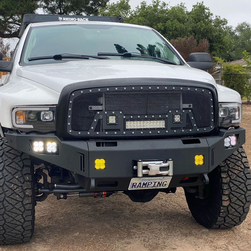 2003-2005 RAM 2500/3500 OCTANE SERIES FRONT WINCH BUMPER Front View