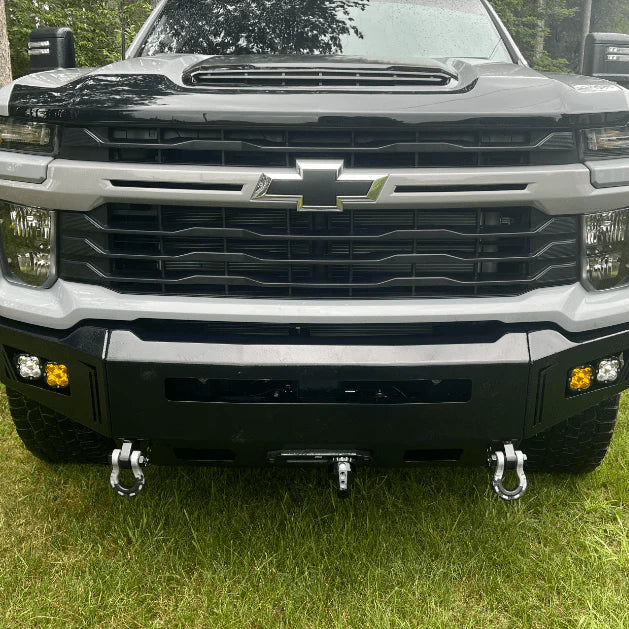 2024+ CHEVY SILVERADO 2500/3500 OCTANE SERIES FRONT WINCH BUMPER Front View