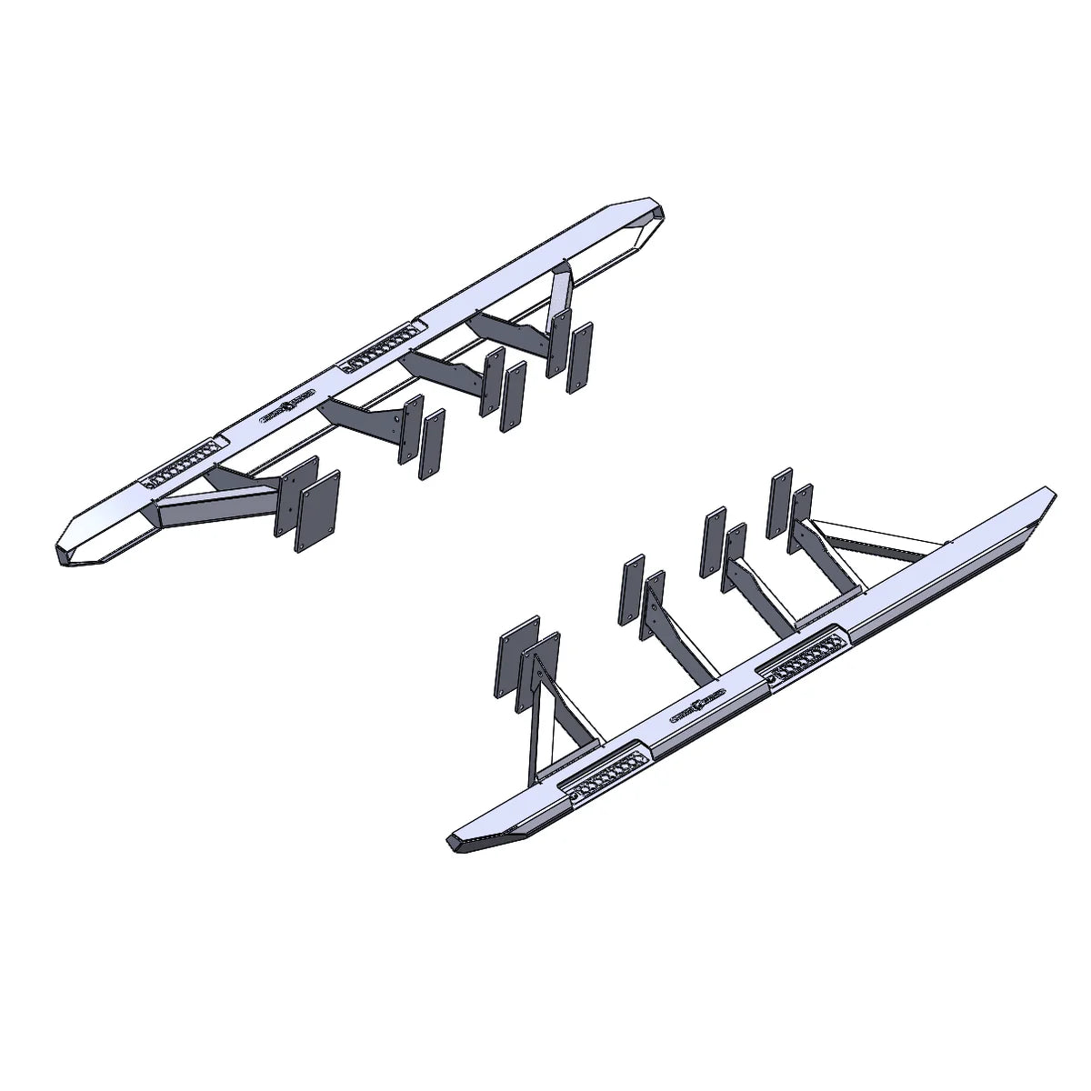 2019-2025 RAM 2500/3500/POWERWAGON ROCK SLIDERS Front View