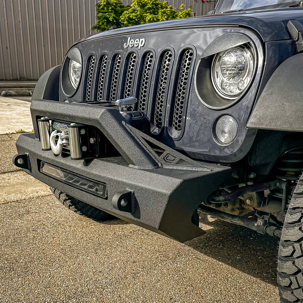 2007-2018 JEEP WRANGLER JK FRONT BUMPER Front View