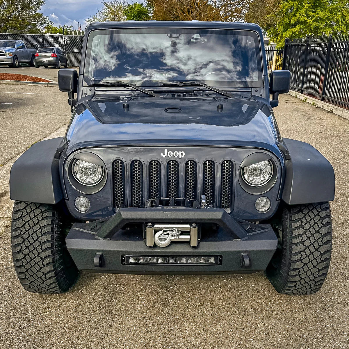 2007-2018 JEEP WRANGLER JK FRONT BUMPER Front View