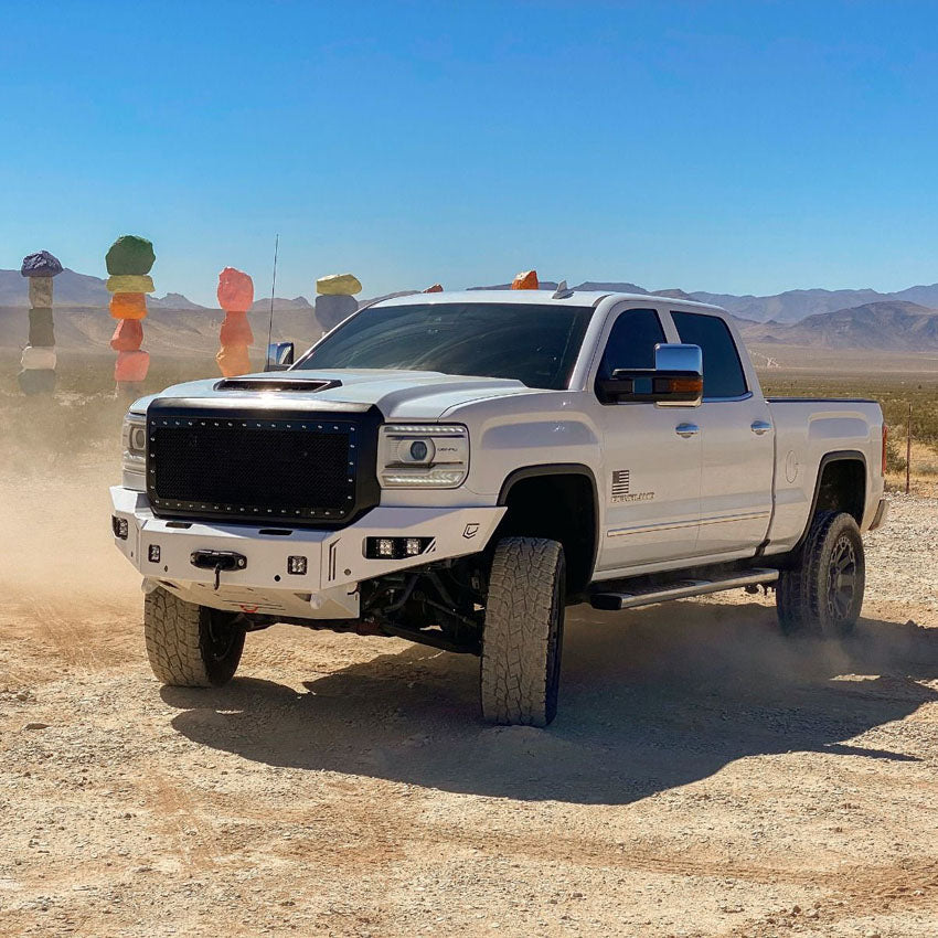 2015-2019 GMC 2500HD/3500HD FRONT OCTANE WINCH BUMPER Front View