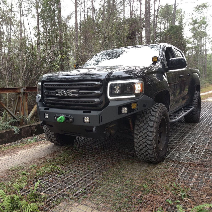 2015-2019 GMC CANYON OCTANE FRONT WINCH BUMPER Front View