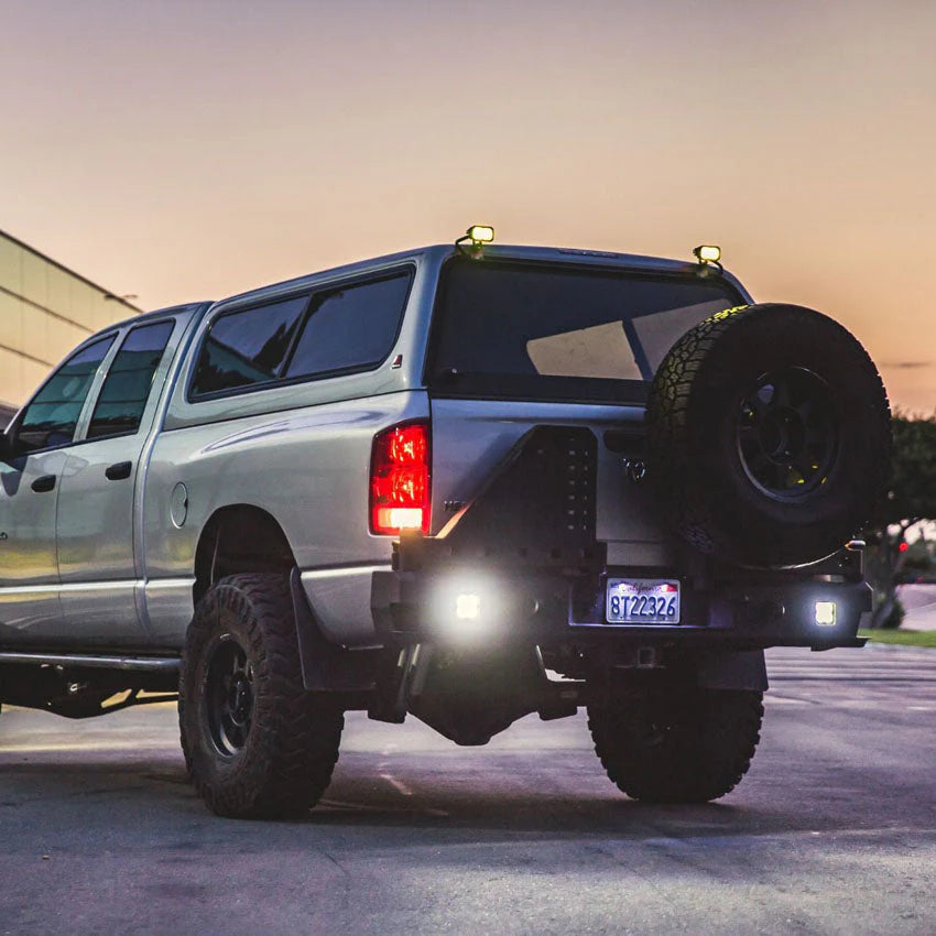 2003-2009 RAM 2500/3500 OCTANE DUAL SWING OUT REAR BUMPER Front View