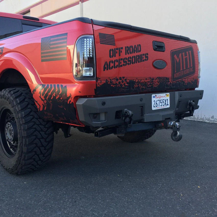 1999-2016 FORD SUPERDUTY F250/F350 OCTANE SERIES REAR BUMPER Front View