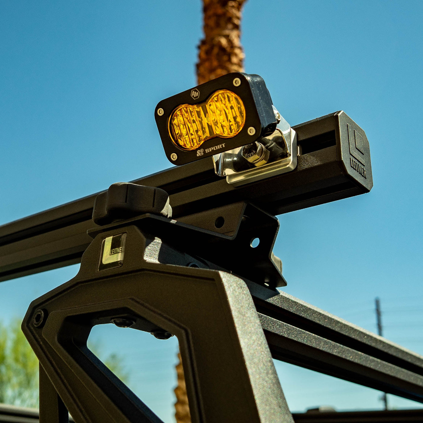 SDHQ Built Billet Bed Rail Chase Light Mount installed 