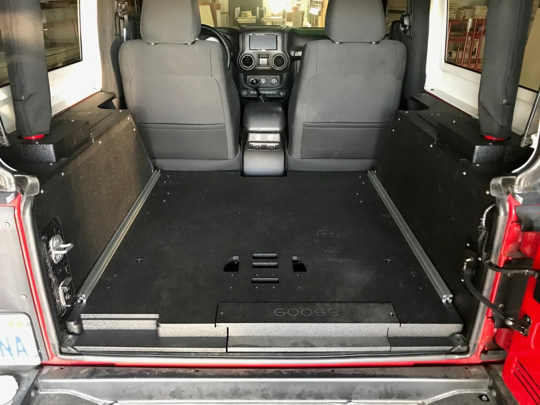 Jeep Wrangler 2007-2018 JK 2 Door - Side Cubbies Front View