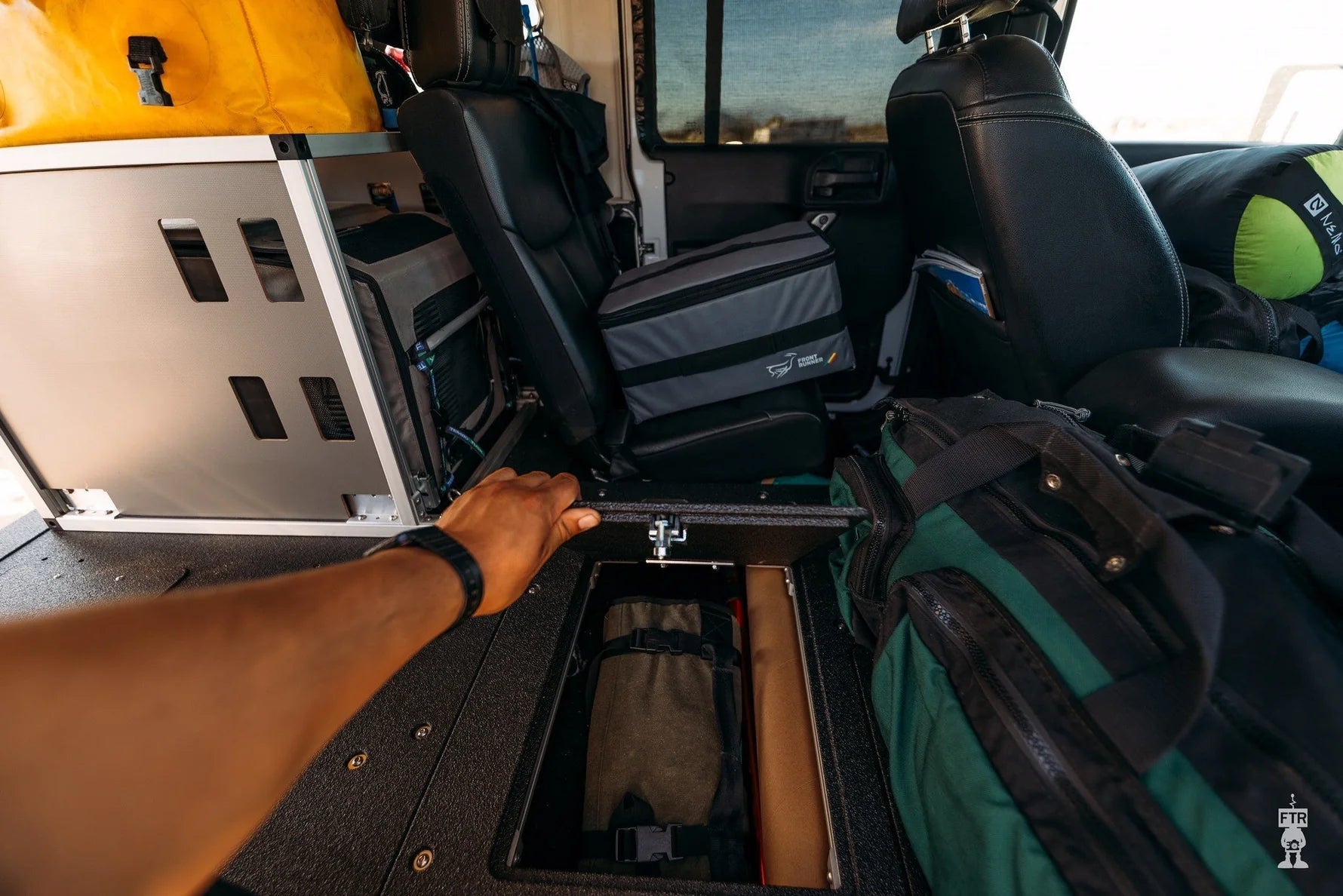 Jeep Wrangler 2007-2018 JKU 4 Door - Second Row Seat Delete Plate System Front View