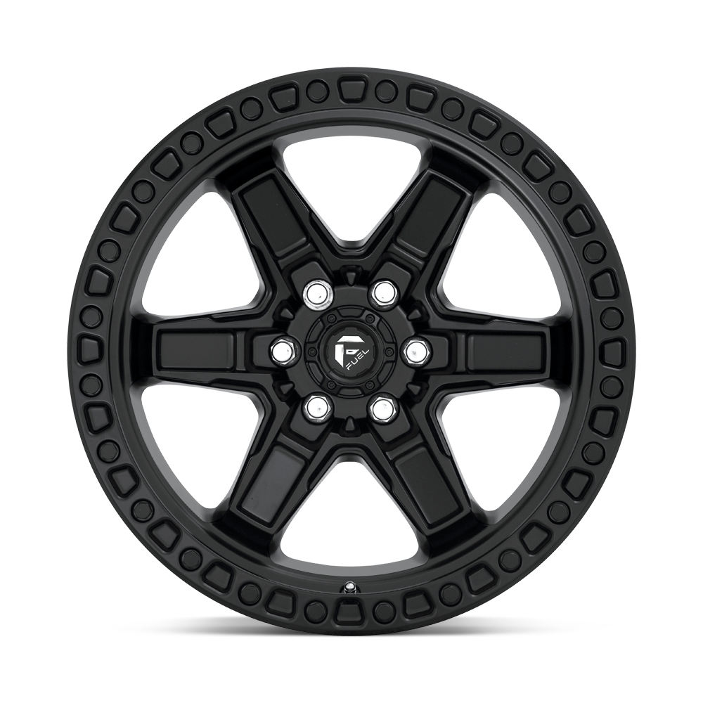 Fuel Wheels | KICKER Front View Black