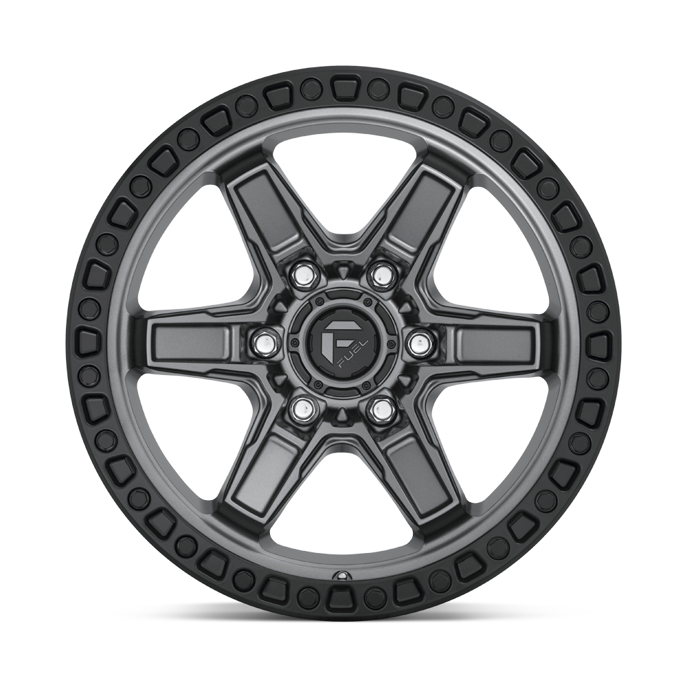 Fuel Wheels | KICKER Front View Grey