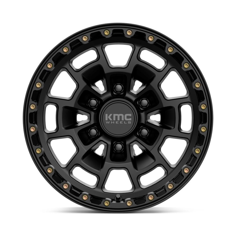 KMC WHEELS | SUMMIT Front View Black